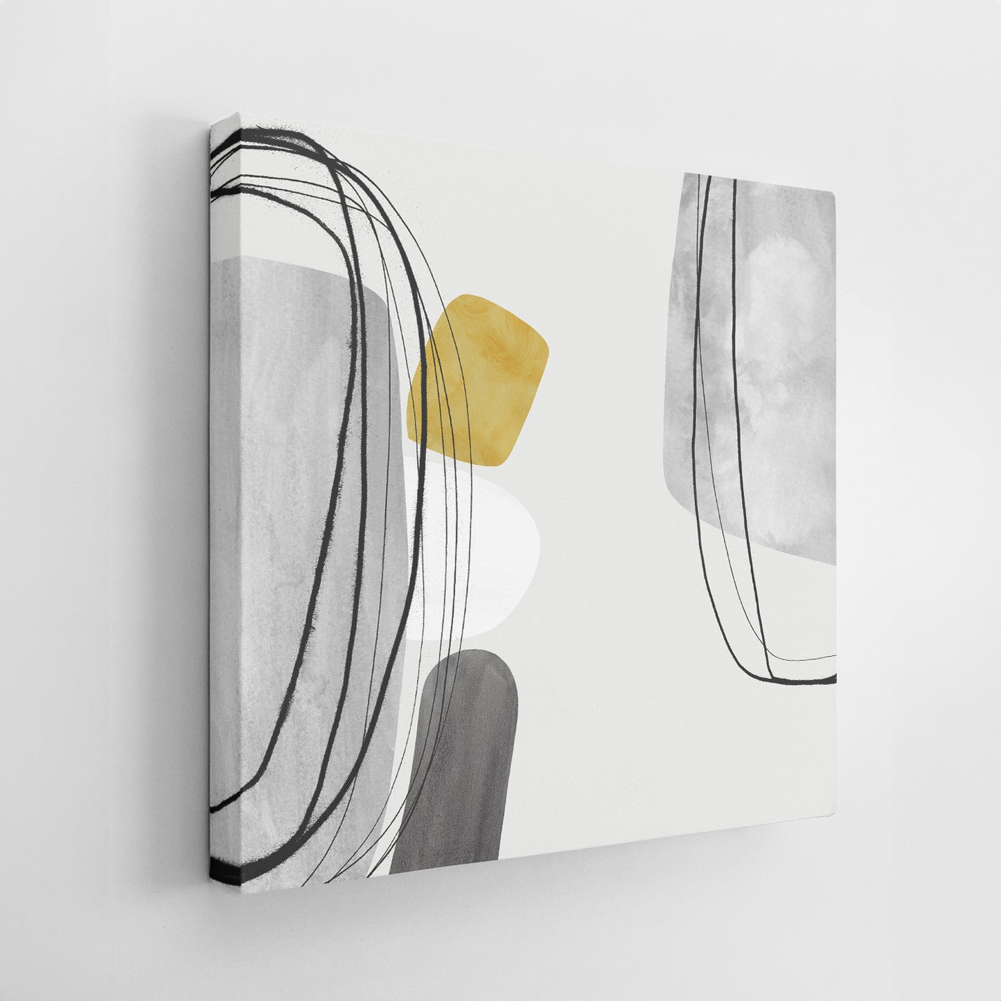Set of Two Canvases ‘Mustard Tumbles’