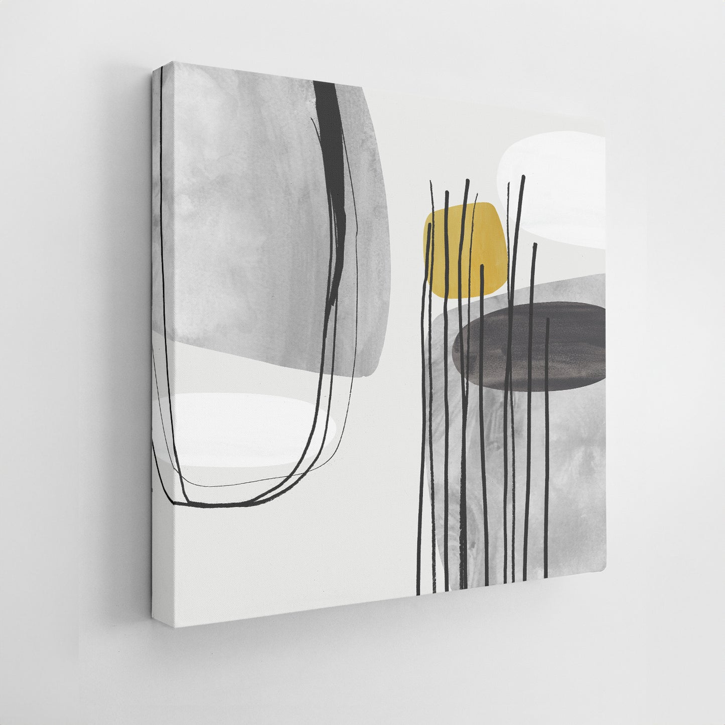Set of Two Canvases ‘Mustard Tumbles’