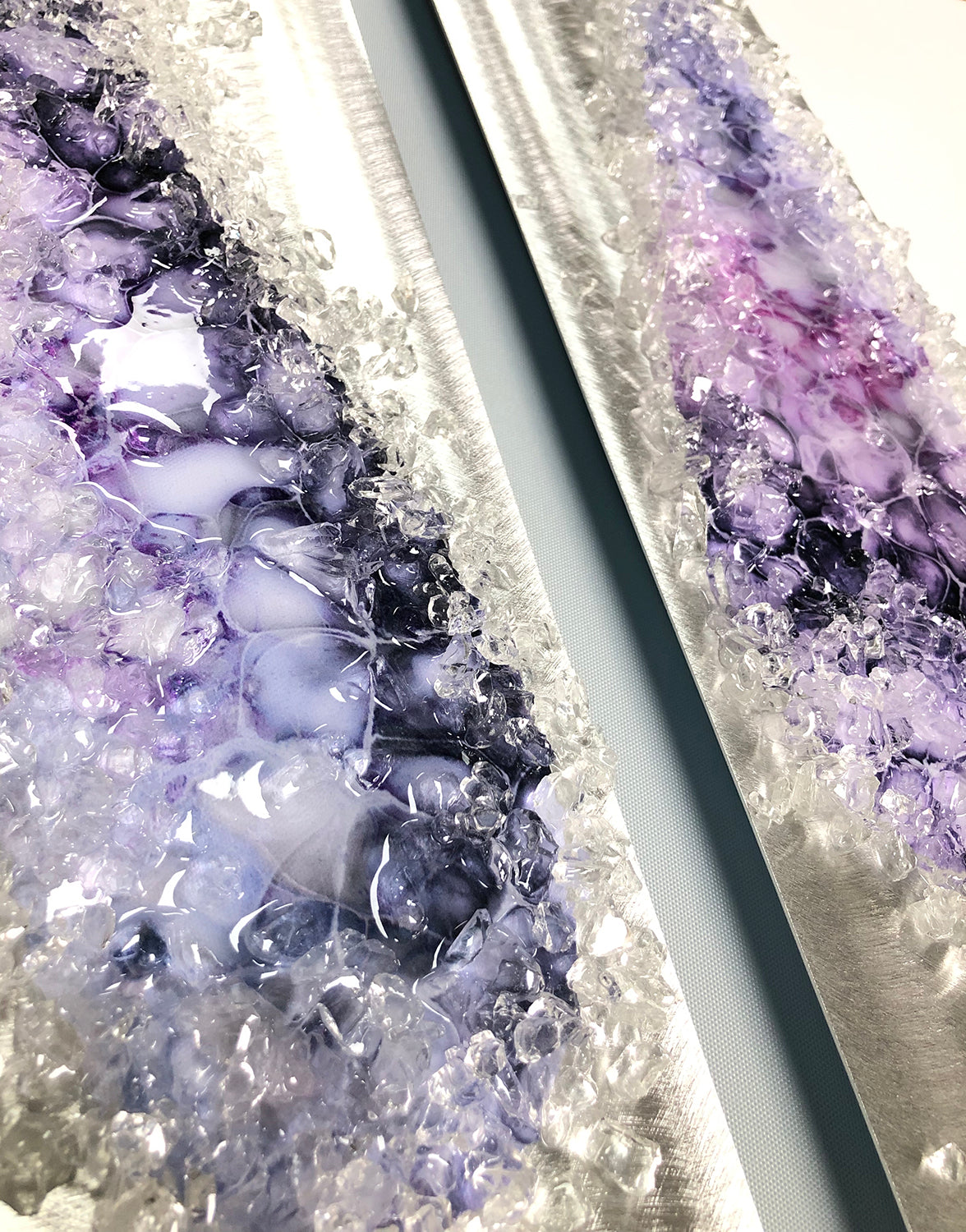 Angel Tears Crystal Glass Set, Violet