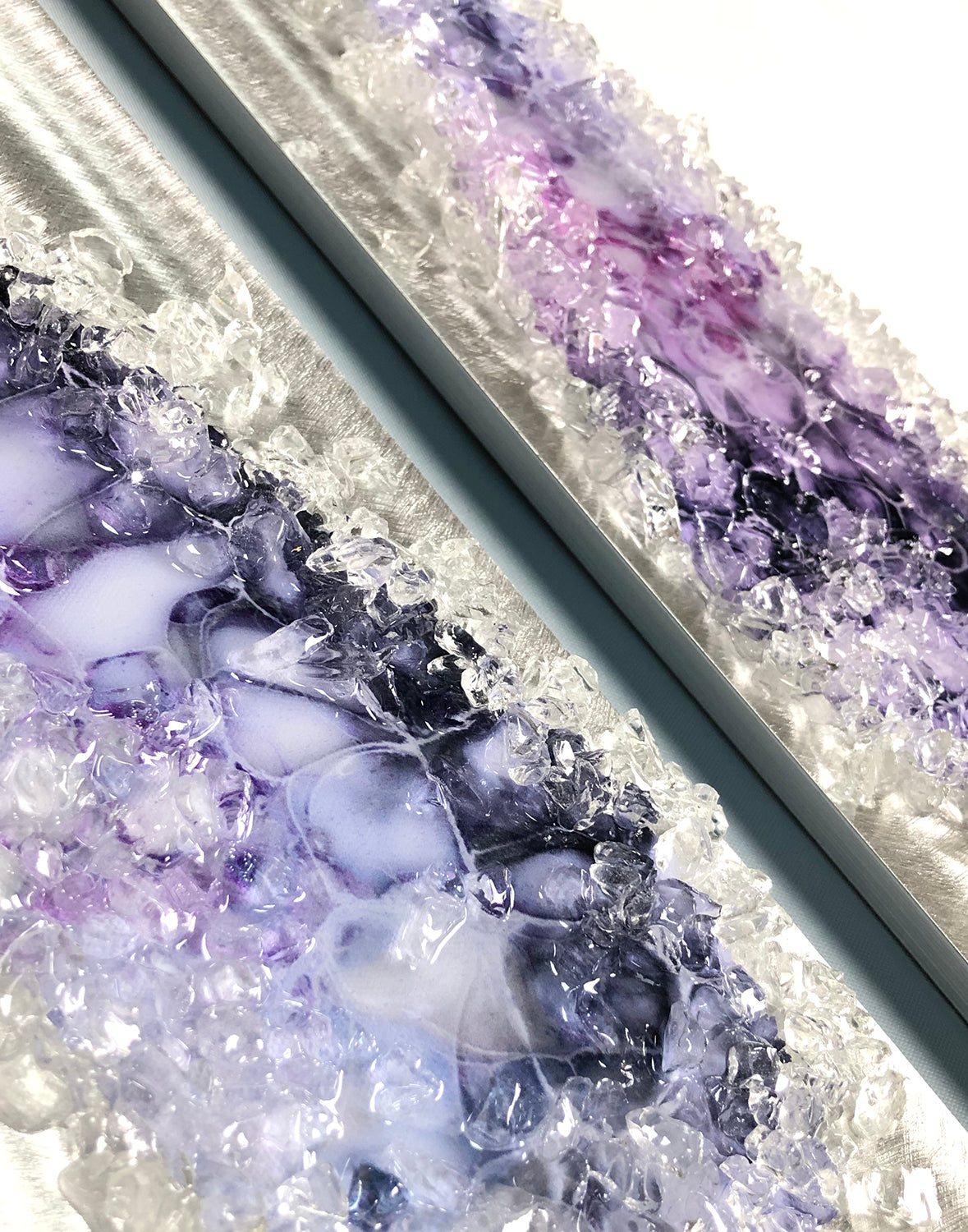 Angel Tears Crystal Glass Set, Violet