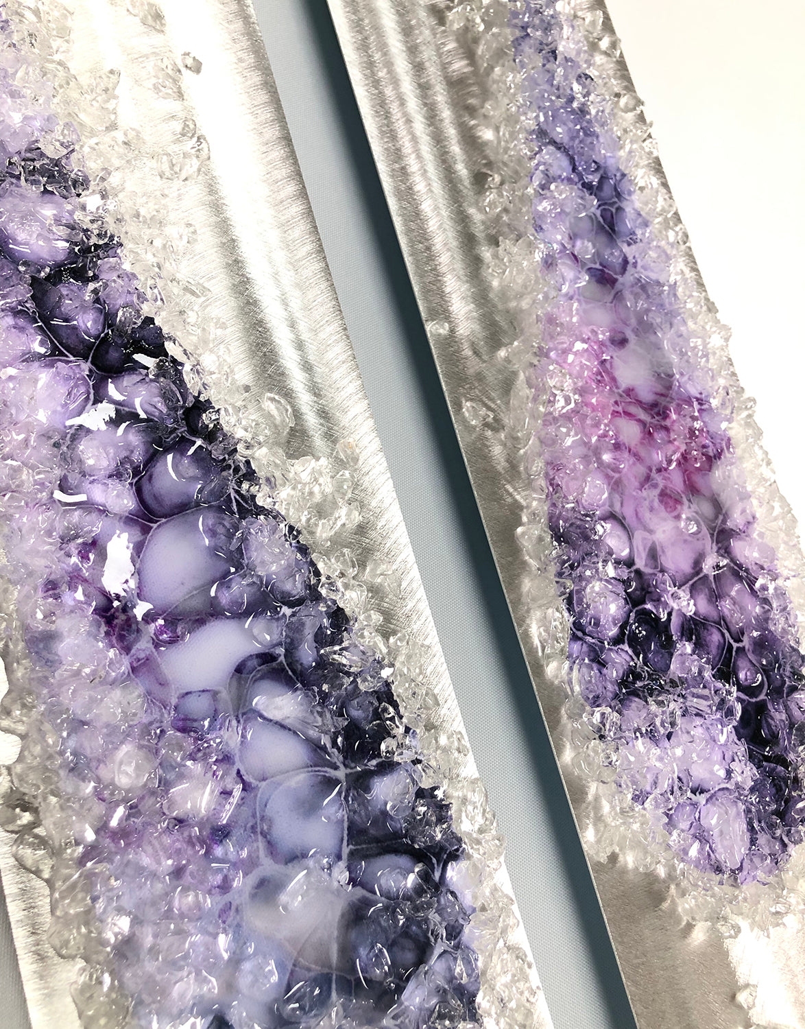 Angel Tears Crystal Glass Set, Violet