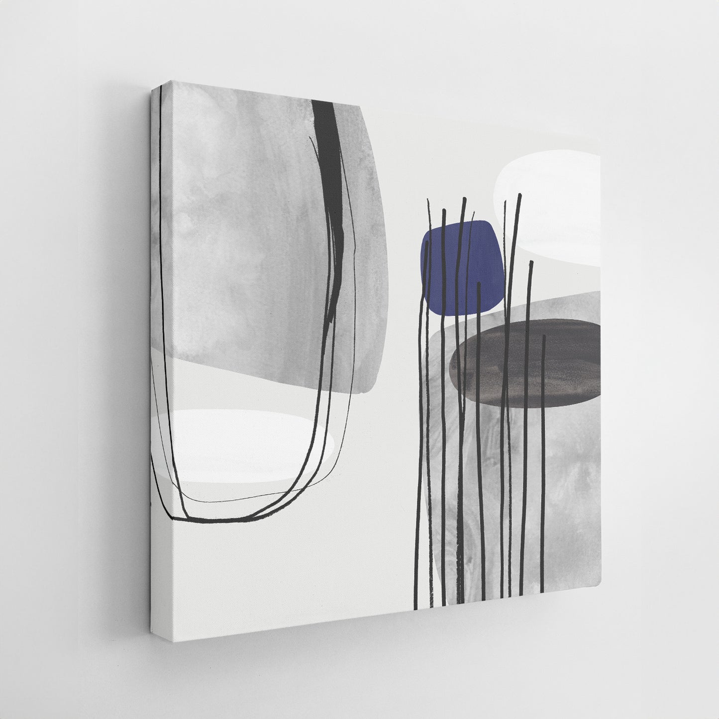 Set of Two Canvases ‘Dusky Navy Tumbles’
