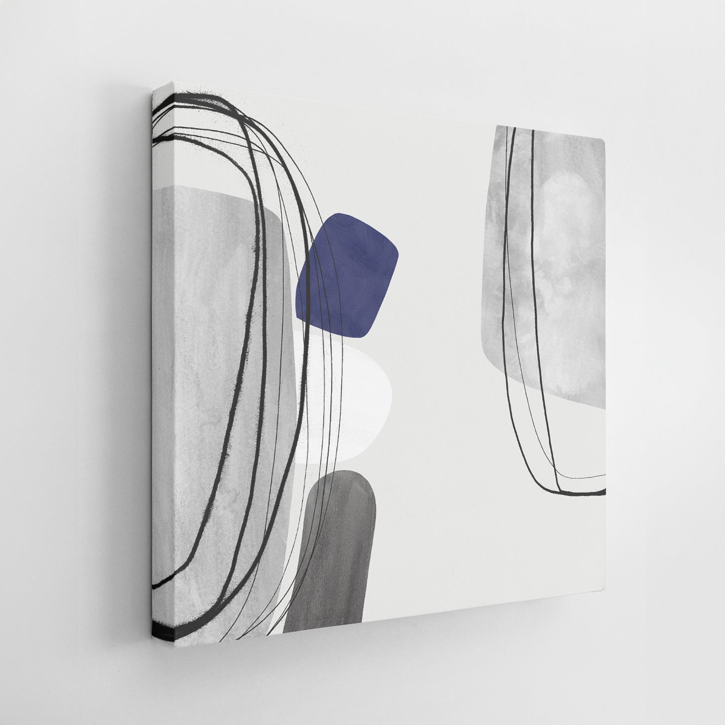 Set of Two Canvases ‘Dusky Navy Tumbles’