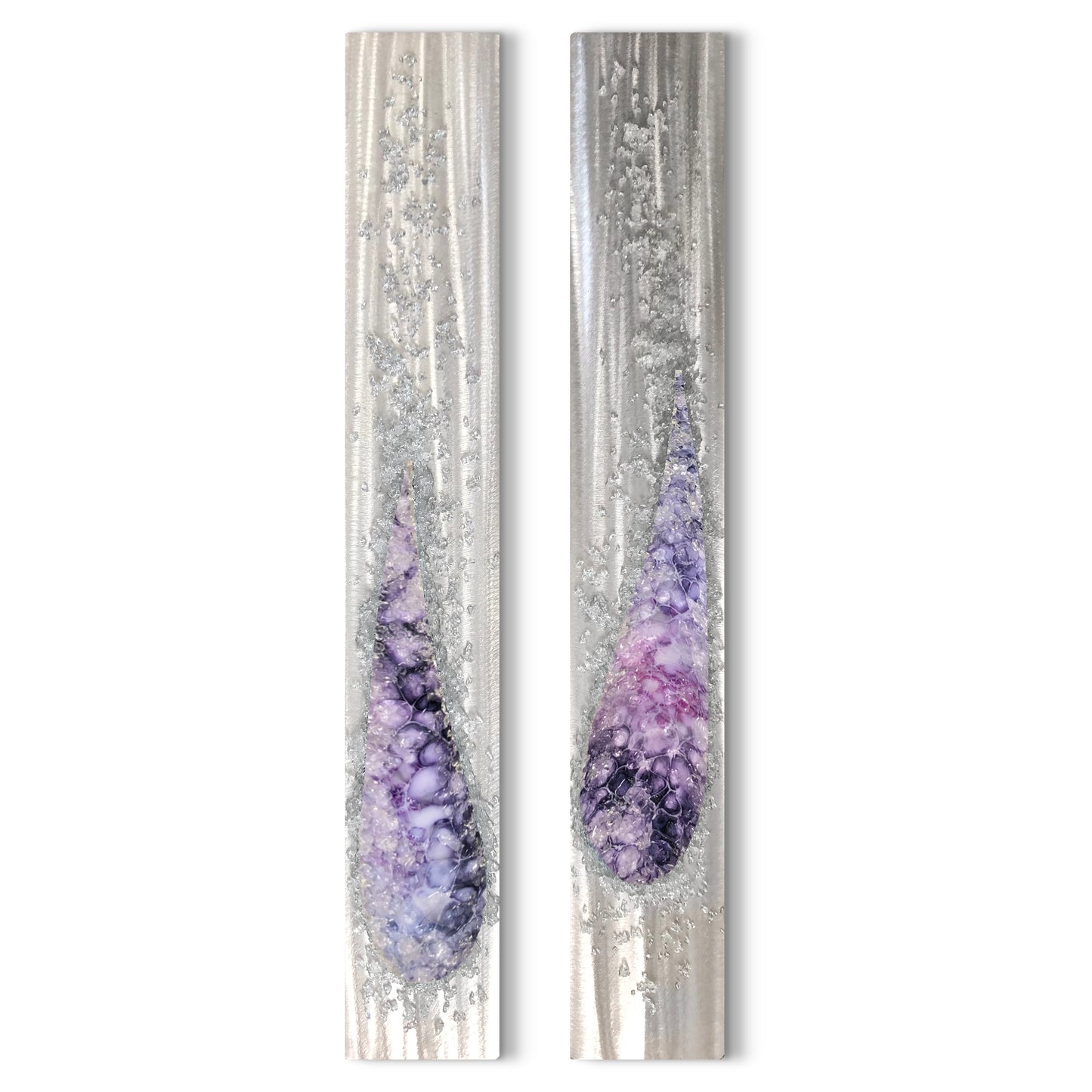 Angel Tears Crystal Glass Set, Violet
