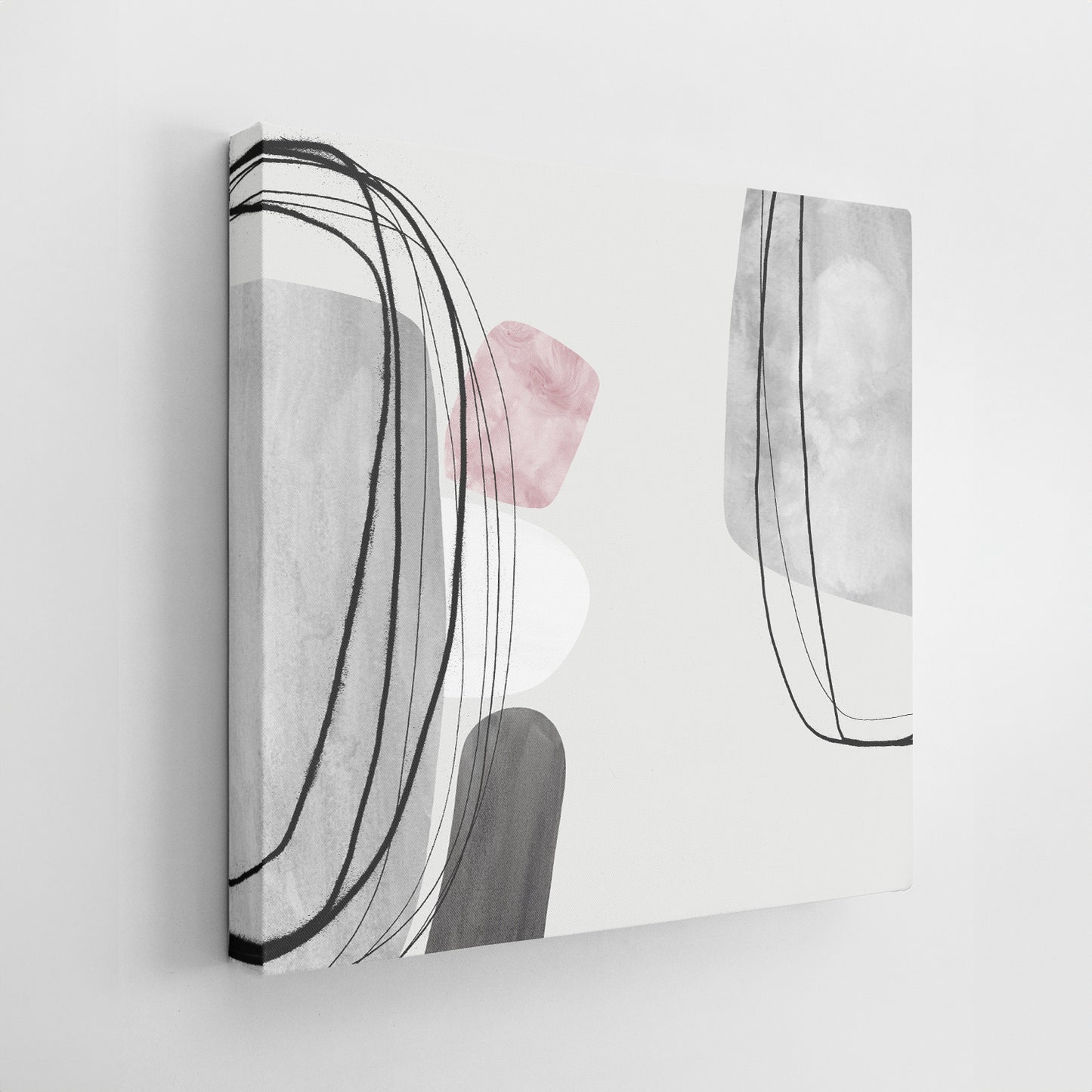 Set of Two Canvases ‘Dusky Pink Tumbles’