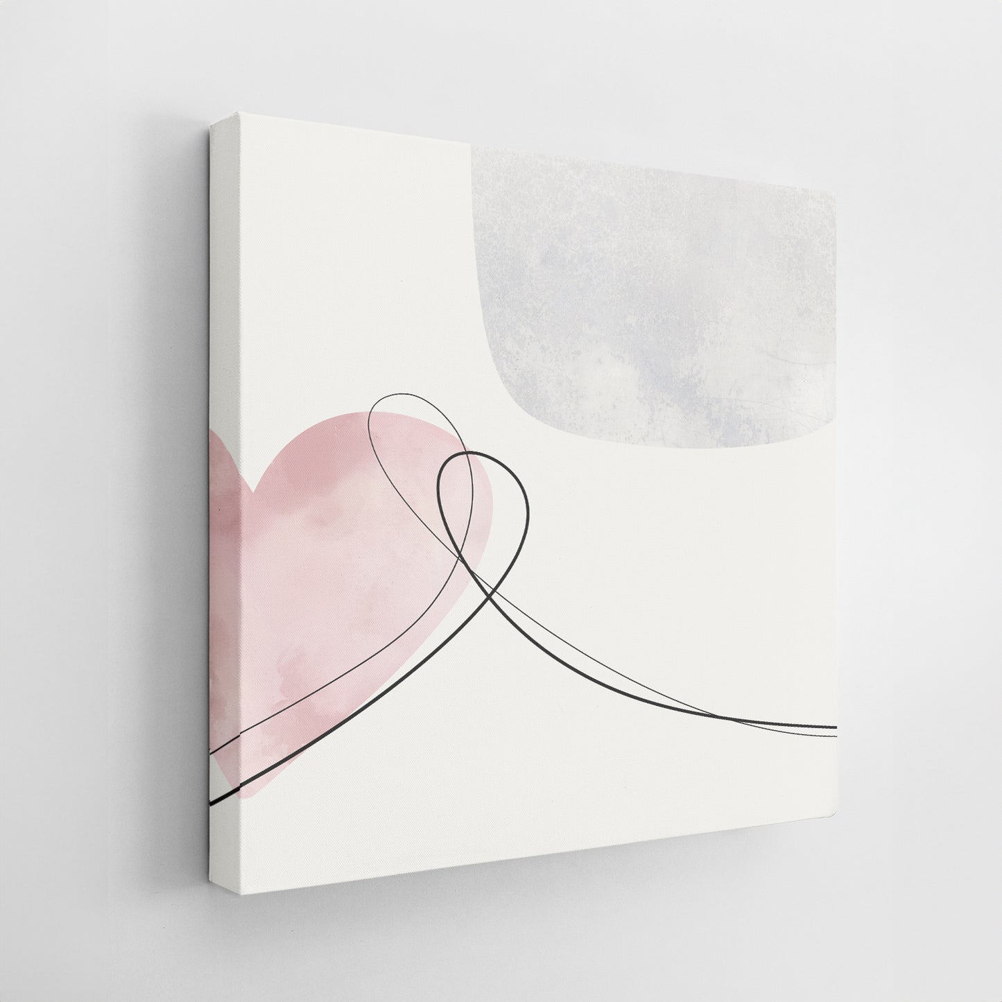 Set of Three Canvases ‘Blush Heart Trio’