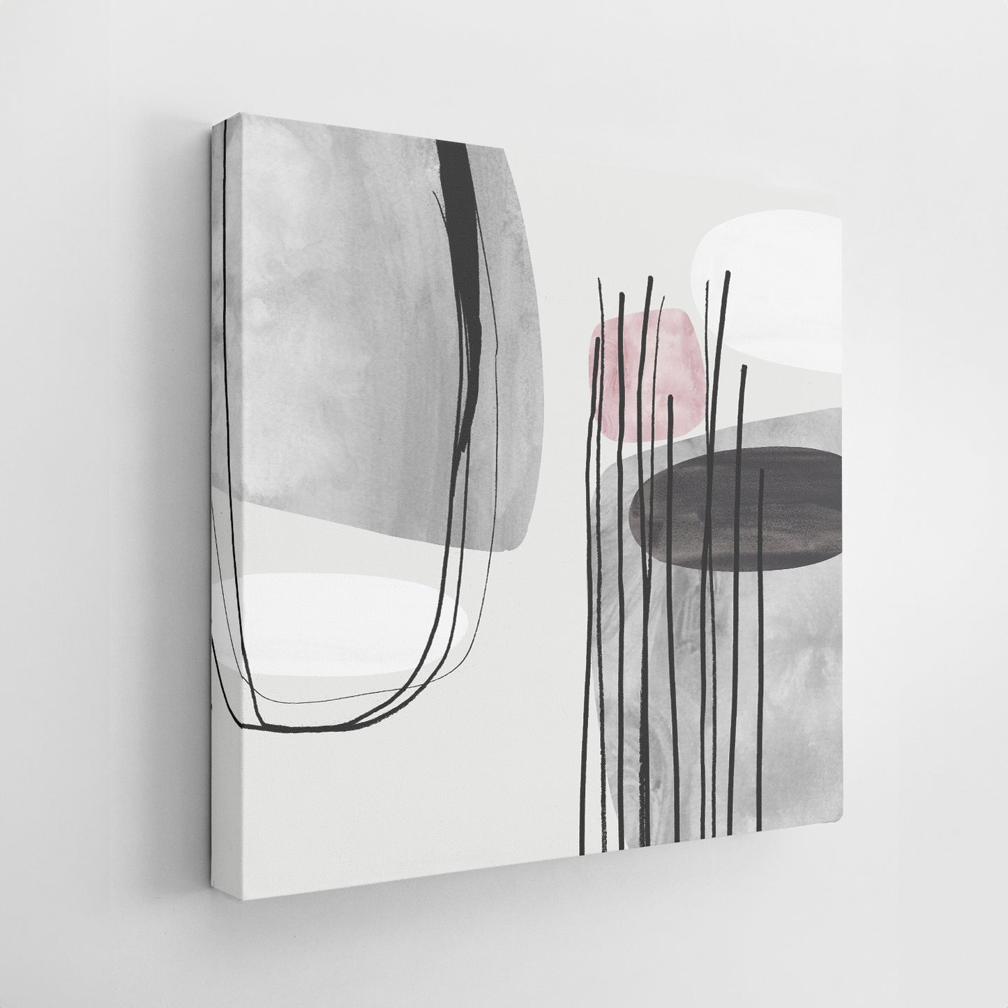 Set of Two Canvases ‘Dusky Pink Tumbles’
